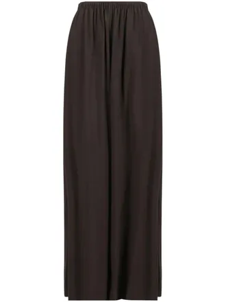 Quira wide-leg trousers - women - Wool/Viscose - 38 - Brown