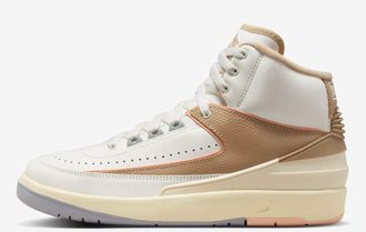 Nike Air Jordan 2 Retro Sail/Desert-Sunset Haze-Muslin DX4400-118 Womens