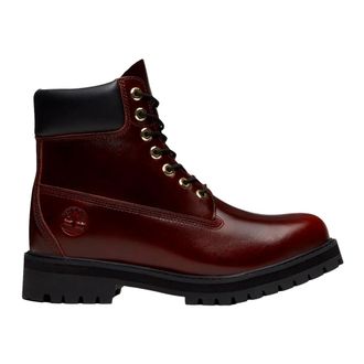 Timberland Schoenen, Heren, Rood, 43 1/2 EU, Leer, Heritage 6-Inch Waterdichte Boot