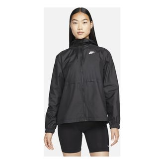 Nike (WMNS) Nike Sportswear Essential Repel Woven Jacket Asia Sizing Black DM6180-010
