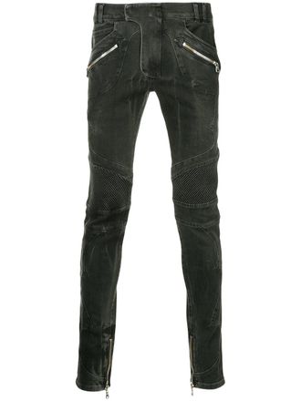 Balmain Jeans slim biker - 176 BLACK
