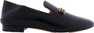 Bally Darcie Leather Slip-On Loafers, Brand Size 35 ( US Size 4.5 )