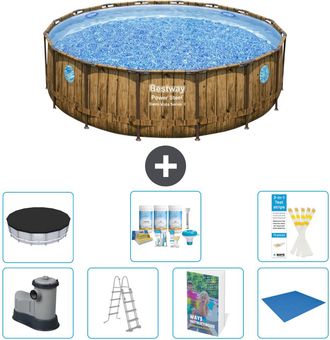 Bestway Piscina Bestway Power Steel Redonda - 488x122 Cm - 8-piezas S599