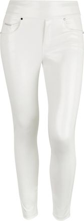 Freddy Pantaloni N.O.W. skinny vita media in Similpelle Lucida Bianca