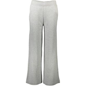 GANT Womens Relaxed Fit Wideleg Pants - Grey Cotton - Size X-Large