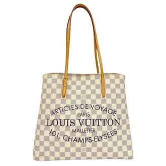 Louis Vuitton Pre-owned Tote Bags, female, White, Size: ONE SIZE Pre-owned Cabas MM Tote Bag