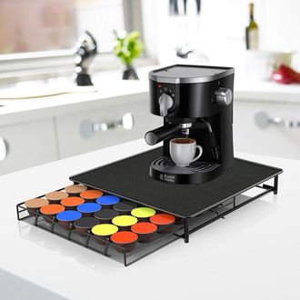 OEM Soporte Para C&aacute;psulas - Cajones De Almacenamiento - Estante Para C&aacute;psulas De Caf&eacute; - Capacidad Para 36 C&aacute;psulas - Negro