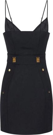 Elisabetta Franchi Dames, Jurken, Zwart, Maat: L Wol