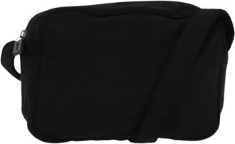 Miu Miu Pre-owned Cross Body Bags, female, Black, Size: ONE SIZE Pre-owned Nylon Shoulder Bag