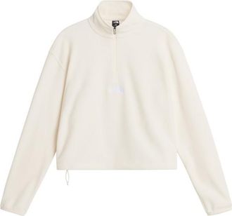 The North Face Novelty Logo Glacier 1/4 Zip Fleecepullover f&uuml;r Damen | wei&szlig;