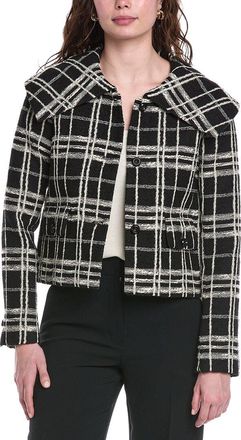 Rebecca Taylor Camila Plaid Wool-Blend Jacket