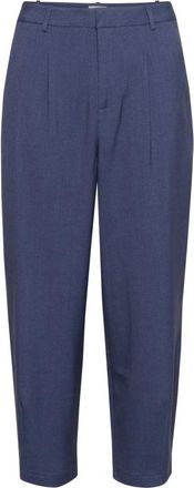 Kaffe Kamerle Broek - Dames - Vrijetijds broeken - Blauw - M - Polyester - Broeken