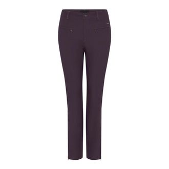 C.Ro Broeken, Dames, Paars, 2Xl, Slim-fit broek