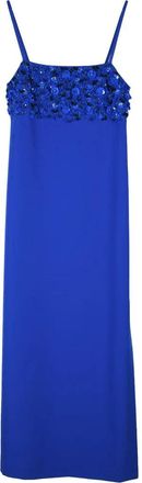 P.A.R.O.S.H. Longuette Sheath Dress - Royal Blue