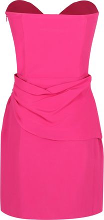 Federica Tosi Sculptural Knot Off-The-Shoulder Dress - Pink