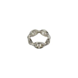 Herm&egrave;s Silver Silver 925 Band Ring (Pre-Owned)