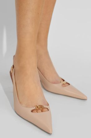 Dolce & Gabbana Leather Heeled Shoes, Womens, Pink