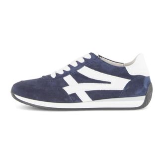 Gabor Schoenen, Dames, Blauw, 40 1/2 EU, Leer, 86.556 Low Sneaker