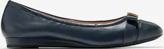 Cole Haan Womens Go-To Tova Bow Ballet Flats - Blue Size 10.5