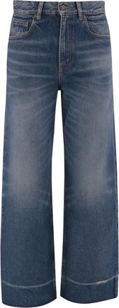 Chlo&eacute; Blue Straight High Rise Jeans