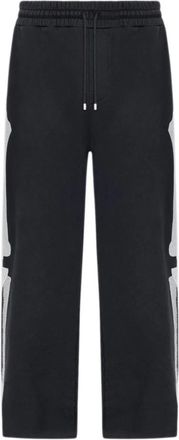 Amiri Broeken, Heren, Zwart, M, Katoen, Bones Oversized Sweatpant