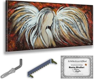 OEM Monica Mirafiori 100 % Pintado A Mano Cuadro De &Aacute;ngel 140 X 70 Cm Cuadro Pintado A Mano Pintura Acr&iacute;lica Cuadro Acr&iacute;lico De Gran Tama&ntilde;o Arte Moderno C