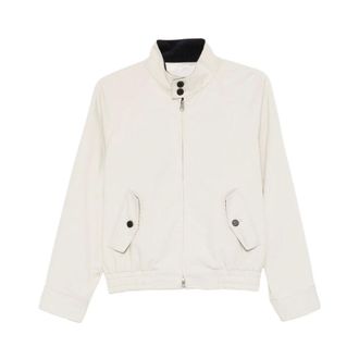 Dunst Bomber Jackets, female, Beige, Size: S Button Zip Jacket