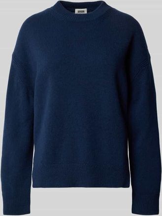 Drykorn Drykorn Oversized Strickpullover mit gerippten Abschlüssen in Dunkelblau, Größe XL