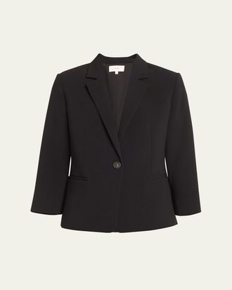 Vince Shrunken Bracelet-Sleeve Blazer