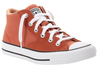 Converse Sneaker CONVERSE CHUCK TAYLOR ALL STAR MALDEN STREET CANVAS & SUEDE, Damen, Gr. 37, weiss (rot terracotta, wei&szlig;, schwarz), Leder, Textil, Schuhe Sneak