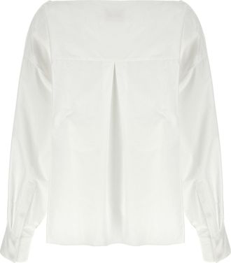 Khaite Womens White Cotton Blouse