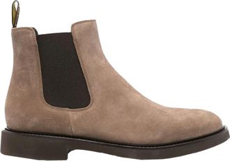 Doucal's Chelsea enkellaarsjes van su&egrave;deleer - Heren - Chelseaboots - Bruin - 41 1/2 EU - Leer - Schoenen