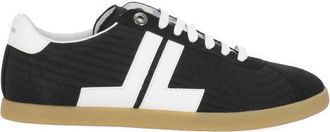 Lanvin Bold White-Detailed Lanvin Sneakers With Ivory Suede Tip