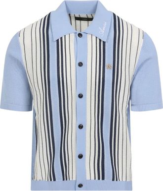 Amiri crochet mesh shirt - Blue