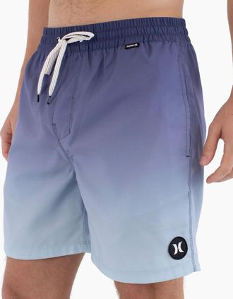 Hurley Mens Hurley Mens Volley Icon Degradee 17 Boardshorts - Black - Size: 33/32/32