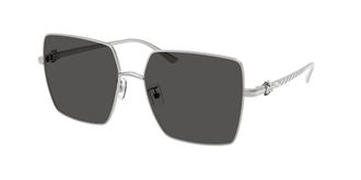 Tory Burch TY6120 327487 Womens Sunglasses Silver Size 57