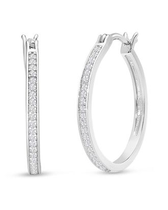 Jaclyn Smith Platinum Plated 0.25 Ct. Tw. Lab-Grown Moissanite Earrings