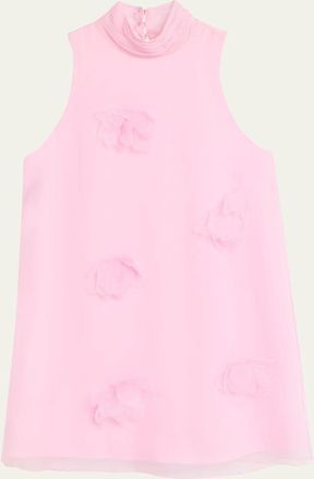 Cinq à Sept Sylvia Floral High-Neck Mini Dress