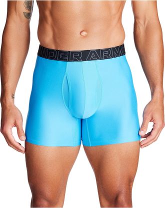 Under Armour Mens 1-Pack Performance Tech Boxerjock Brief, 6 Inseam, All-Day Comfort & Ultra-Soft Boxer, Viral Blue Solid, 4XL