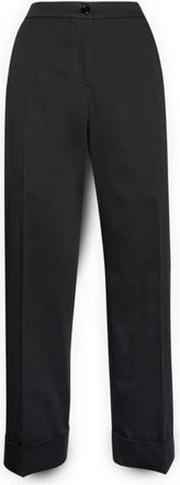 Elena Miro Chino Broek - Dames - Vrijetijds broeken - Zwart - M - Katoen - Broeken