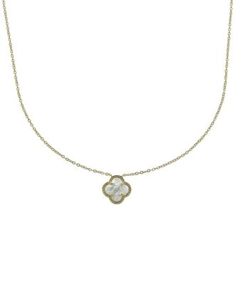 Belpearl Belpearl Silver 16Mm Cz Necklace