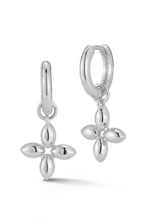Chloe and Madison Clover Hoop Earrings in Silver at Nordstrom Rack