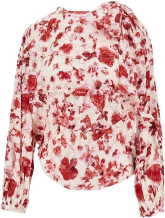 Isabel Marant Printed silk Firma blouse Woman 36