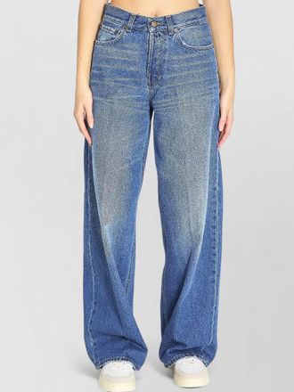 Haikure denim high-rise wide-leg jeans