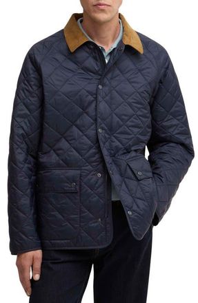 Barbour City Bedale Diamond Quilted Puffer Jacket in Navy at Nordstrom, Size Xx-Large