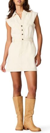 Steve Madden Felicite Cotton Denim Mini Shirtdress in Natural at Nordstrom, Size X-Large