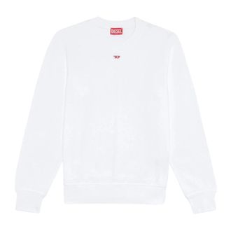 Diesel Sweatshirts, male, White, L, Ginny Jumper in Stylish Design