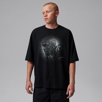 Nike Jordan Mens Jordan Flight Essentials Oversized T-Shirt in Black | IF3123-010