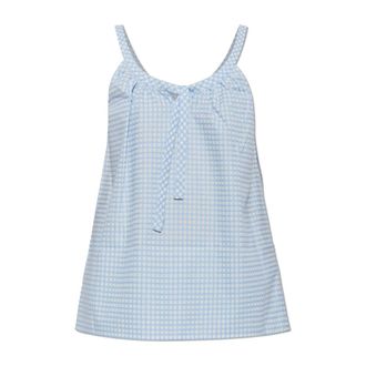 Poss&eacute; Lila Katoenen Top - Dames - Tops zonder mouwen - Blauw - S - Katoen - Tops