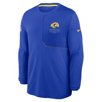 Nike Los Angeles Rams Sideline Coach Nike Mens Dri-FIT NFL Long-Sleeve Top in Blue | 03B1945Z9X-B8B